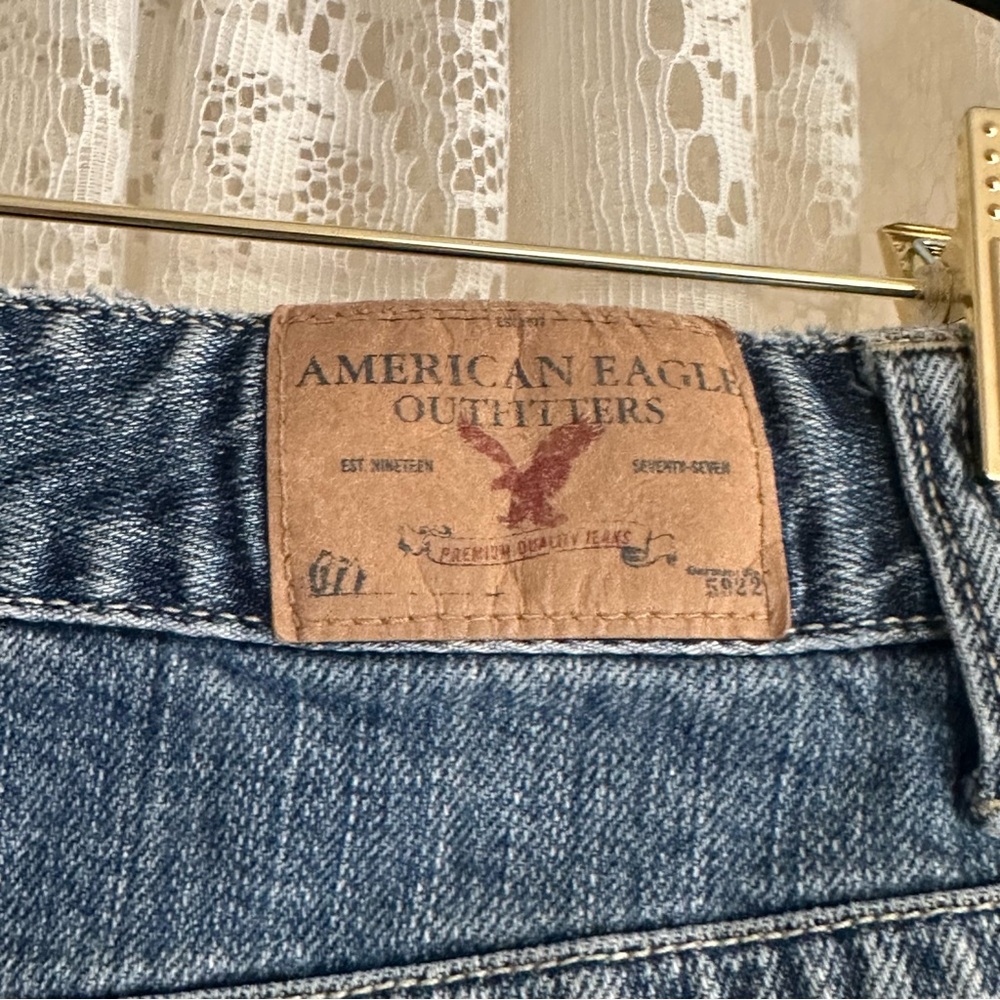 American Eagle Denim Split Front Skirt - image 3